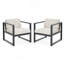 Ensemble de 2 chaises d'extérieur Navan