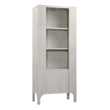 Maiya Rubber Wood Bookcase, Light Grey