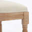 Ensemble de 2 tabourets de bar en bois massif avec tabourets de cuisine en bois massif de style campagne française classique pour comptoir de bar - Beige-2101370478