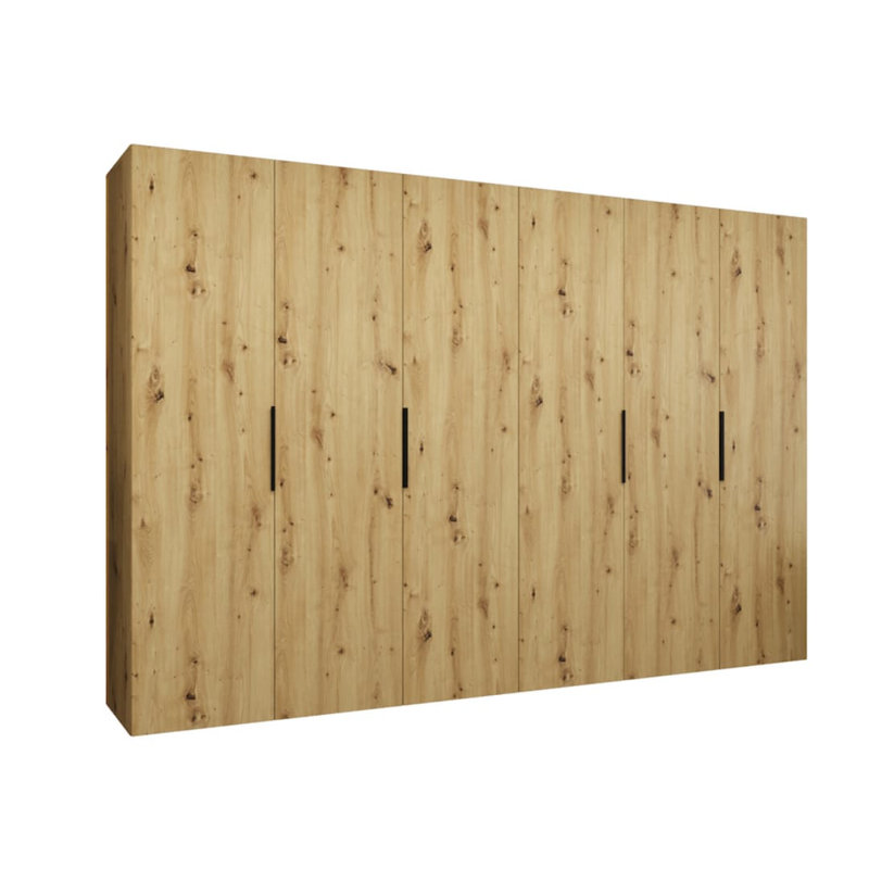 Stojadin Manufactured Wood Wardrobe, Oak