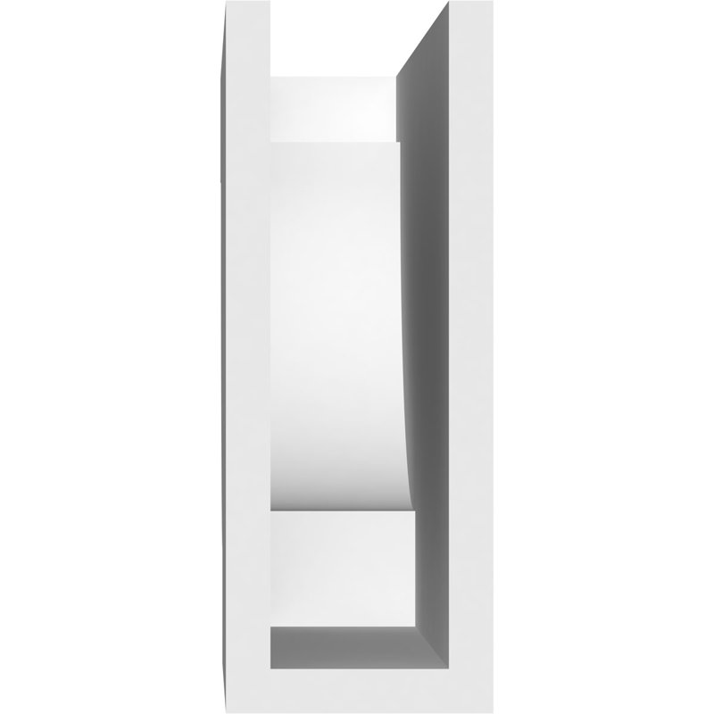 Queue de chevron standard en PVC de qualité architecturale Alpine, H 8 po x L 3 po x P 16 po