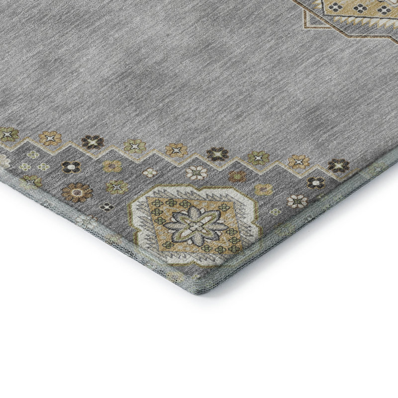 Premium Machine Washable Colmenero AMF1014 Oriental Rug, Rectangle 8' x 10'