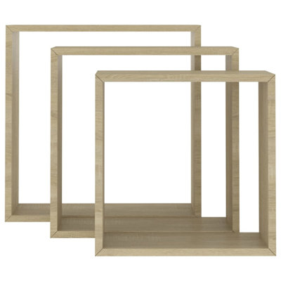 Gracelin 3 Piece Square Floating Shelf