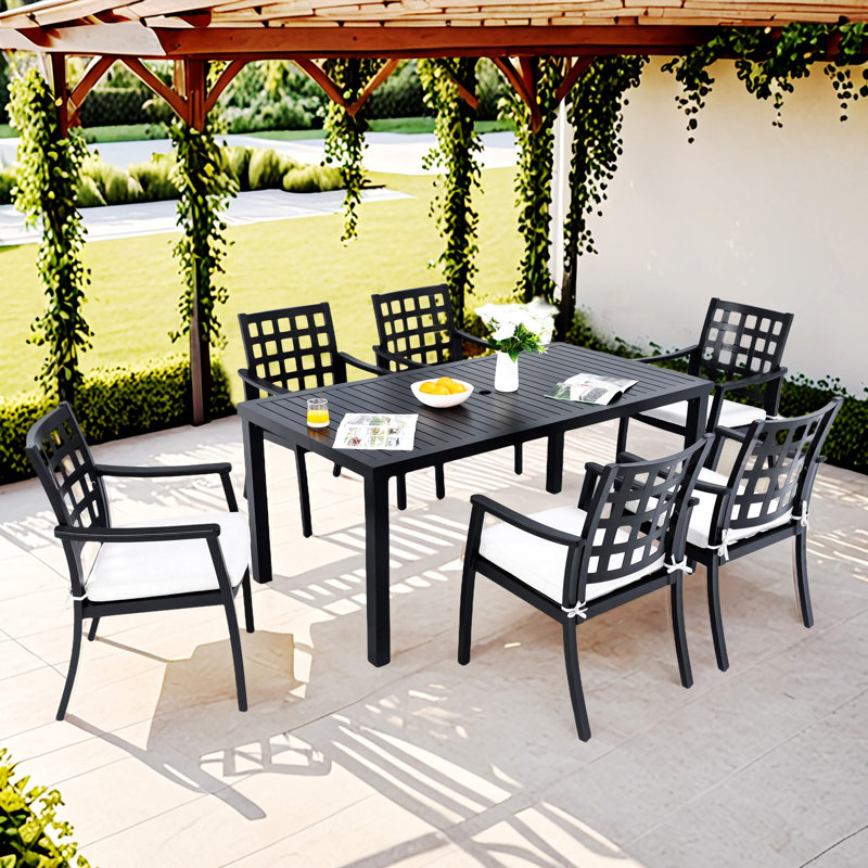 Ensemble repas d'extérieur 7 pièces Modern Classic