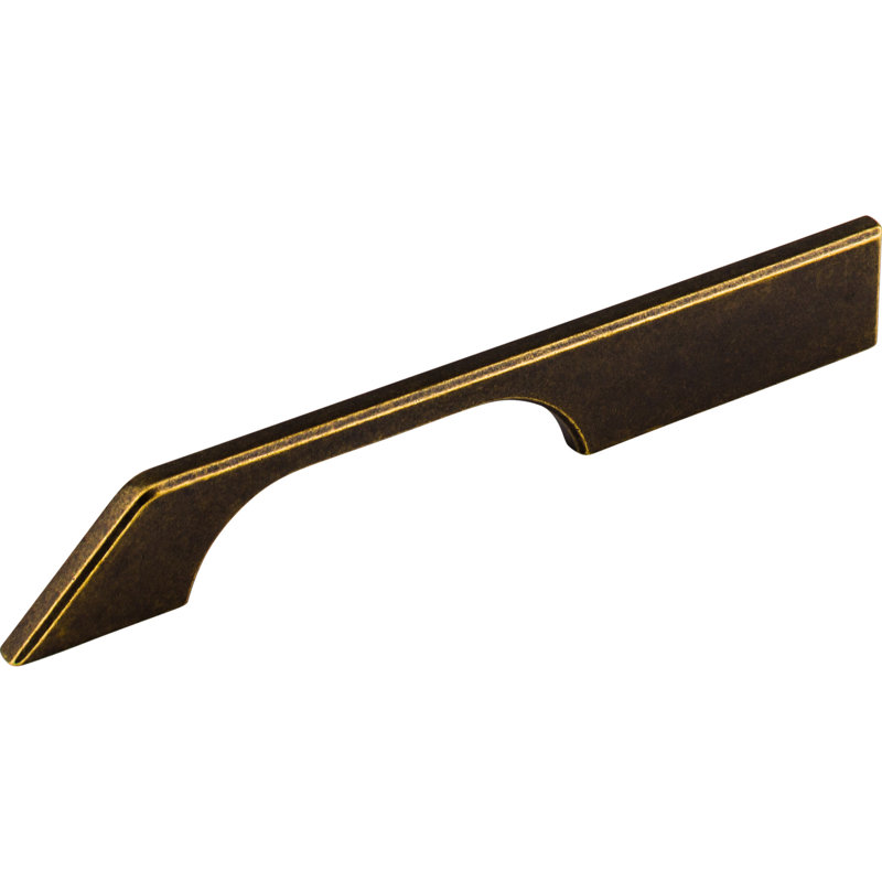 Tapered Bar pull, German Bronze, 7" Center to Center