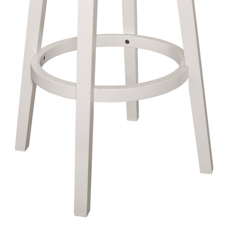 Tabouret de bar pivotant en bois Aniyan, Tabouret de bar (siège d'une hauteur de 31 po)