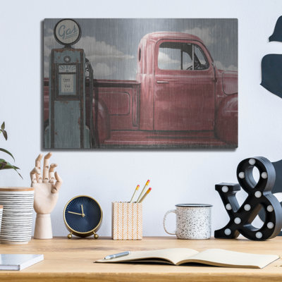 «Vintage Truck 1» par James Wiens, art mural en métal