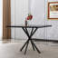 Table de salle à manger carrée, table de salle à manger carrée moderne Mid-Century pour 4 à 6 personnes, table basse pour la salle à manger de cuisine, bureau, économie d'espace