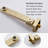 Swiveling Wall Mount Tub Filler Faucet With Handheld Shower-122690043