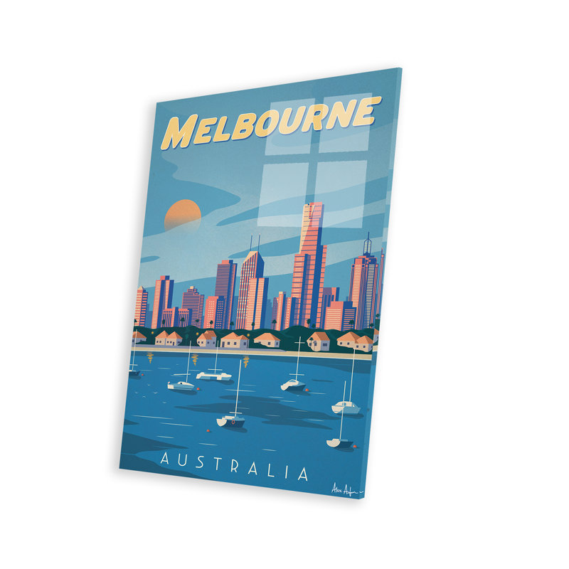 Melbourne - imprimé, Unframed, H 24 po x l 16 po x P 0,25 po