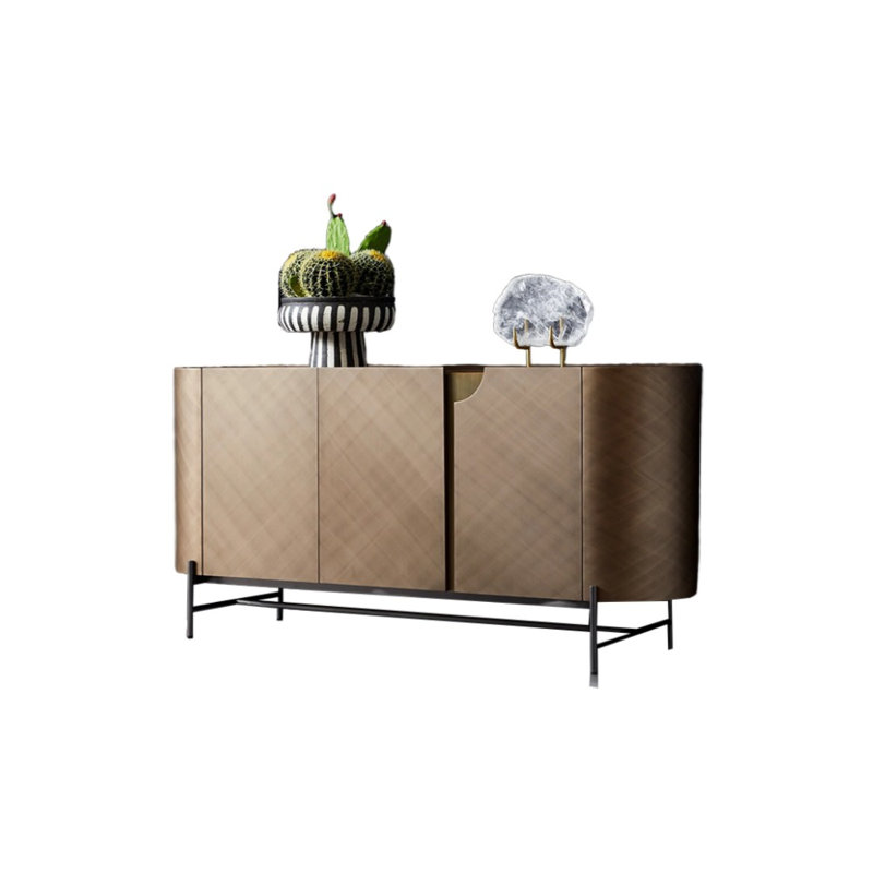 Stainless Steel Simple Accent Cabinet 70.87'' Sideboard