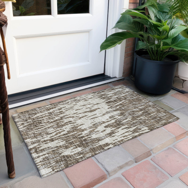 Tapis rectangulaire Aleighna avec envers antidérapant, Rectangle 1 pi 8 po x 2 pi 6 po