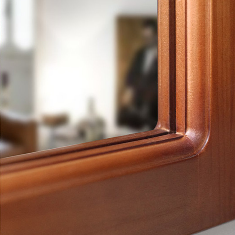 Rectangle Solid wood Wall Mirror