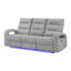 Canapé inclinable électrique gris 6611