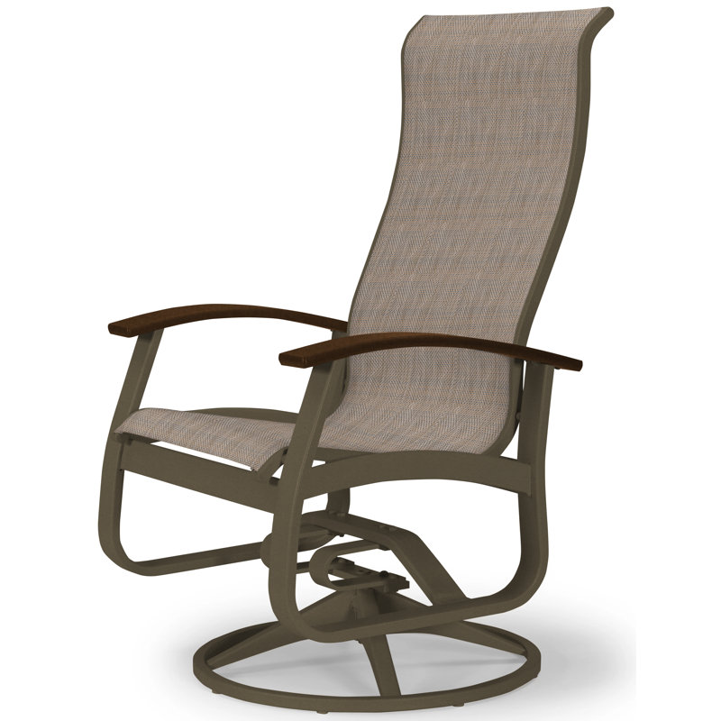Chaise berçante Askar, Beacon taupe Sunbrella®, Kona P10, Bois de plage texturé