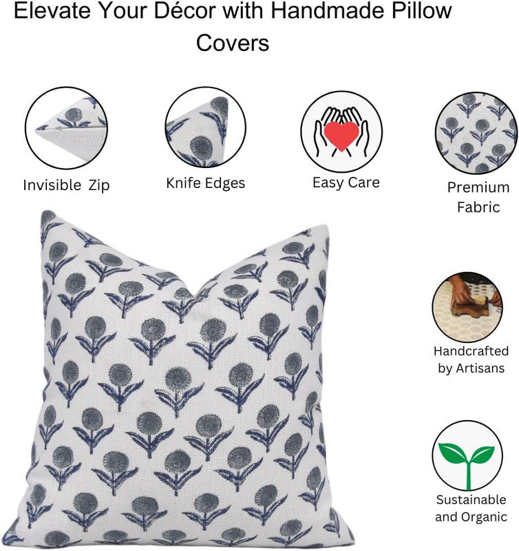 Linen Square Indoor/Outdoor Pillow Cover, 22" x 22"