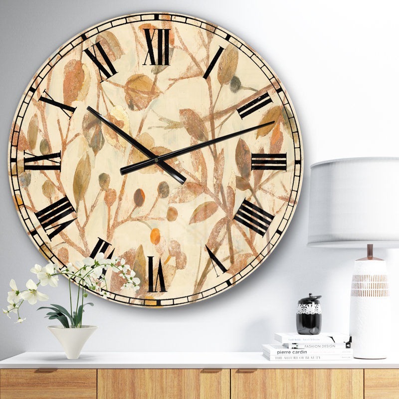 Swigart Copper Branches Composition - Horloge murale maison de campagne, Petit