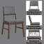Ensemble de deux chaises d'appoint en velours côtelé Seda, offrant des sièges confortables avec des coussins rembourrés et un design scandinave pour votre maison.