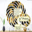Motif à chevrons glamour noir et doré - Miroir décoratif Vortex-96317163