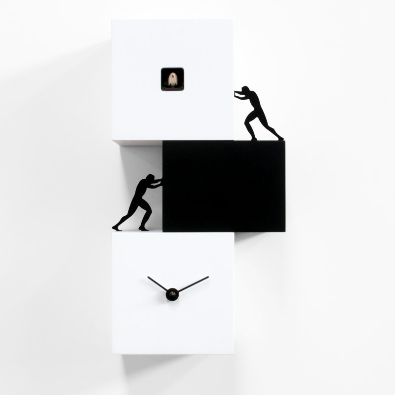 Jarrell Wood Wall Clock, Black