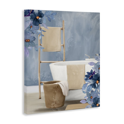 «Bathroom Blues», toile par Kim Allen