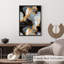 «Abstract Gold Brush Strokes VI», reproduction d'art moderne sans cadre