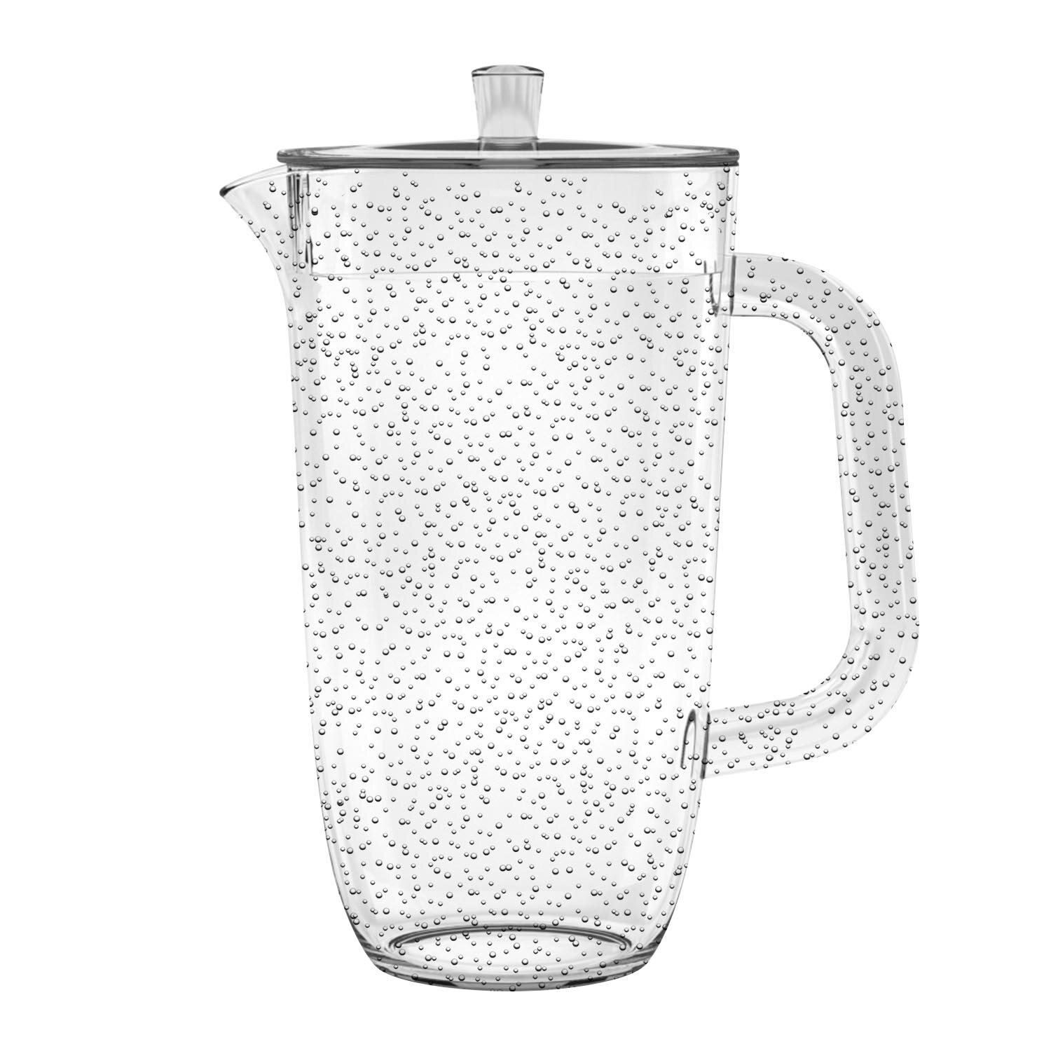  Plastic Pitcher with Lid Clear Acrylic Pitcher Shatter