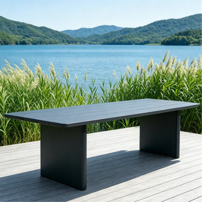 Table de salle à manger d'extérieur en aluminium Calma W94 "