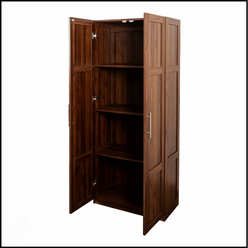 Versatile Kitchen Pantry Cabinet With 2 Doors And 3 Adjustable Shelves, Ideal For Efficient Storage In Any Room