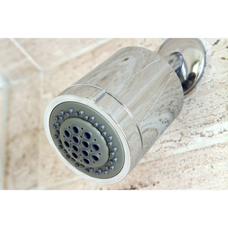 Kingston Brass Shower Scape 3-3/16-Inch Round 2-Function ABS Shower Head, Polished Chrome
