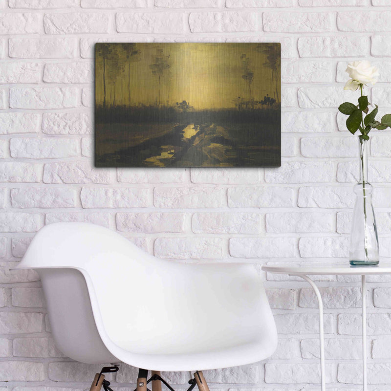 «Evening Landscape Landscape At Dusk» par MASTERS, H 16 po x l 24 po