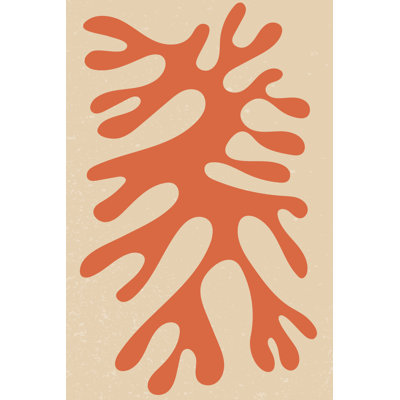 Abstract Coral III by Arelix - Wrapped Canvas Print