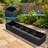 Square Metal Planter Box, Open Base Design