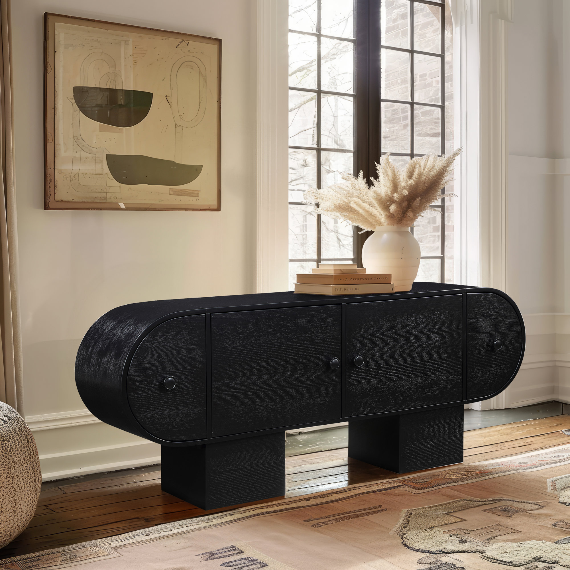 76'' Sideboard, Black
