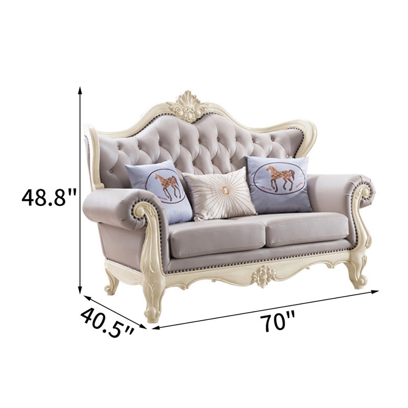 European Style Sofa Solid Wood Sofa
