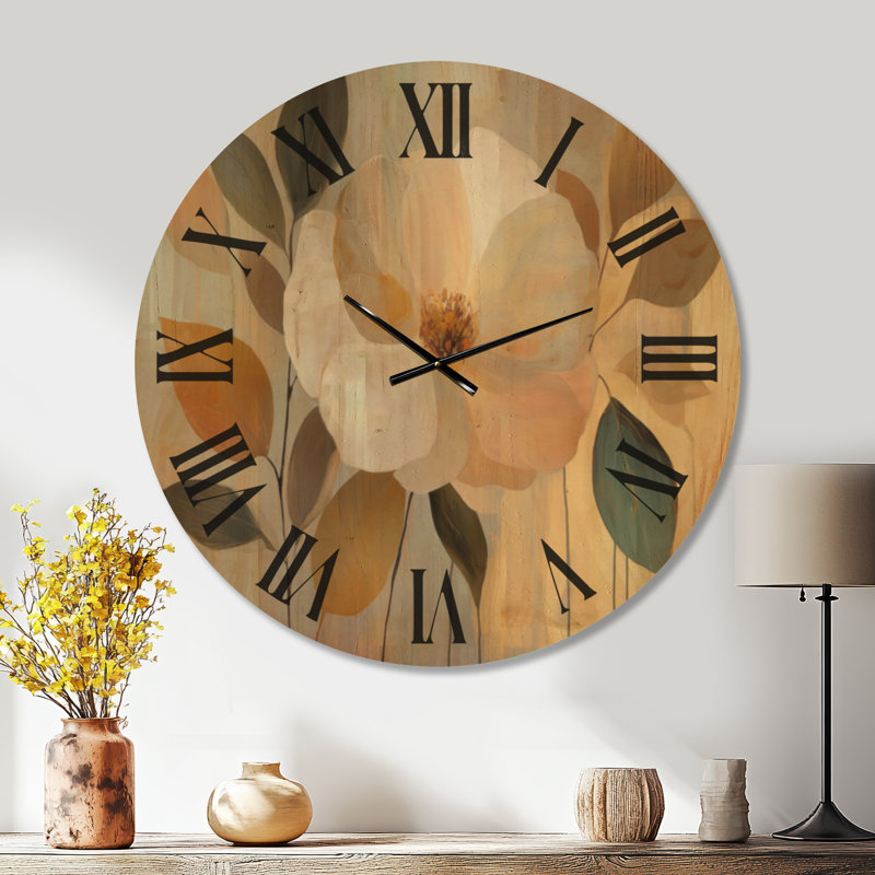 Solid Wood Analogue Wall Clock, Extra Large