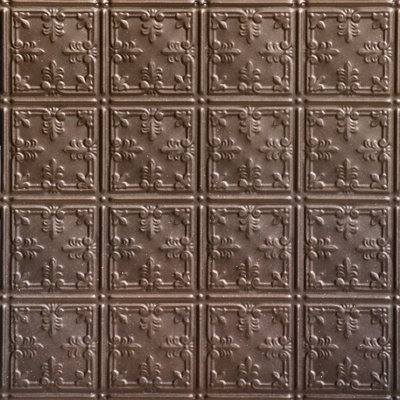 Florentine X 2 pi Tuile de plafond à déposer en étain