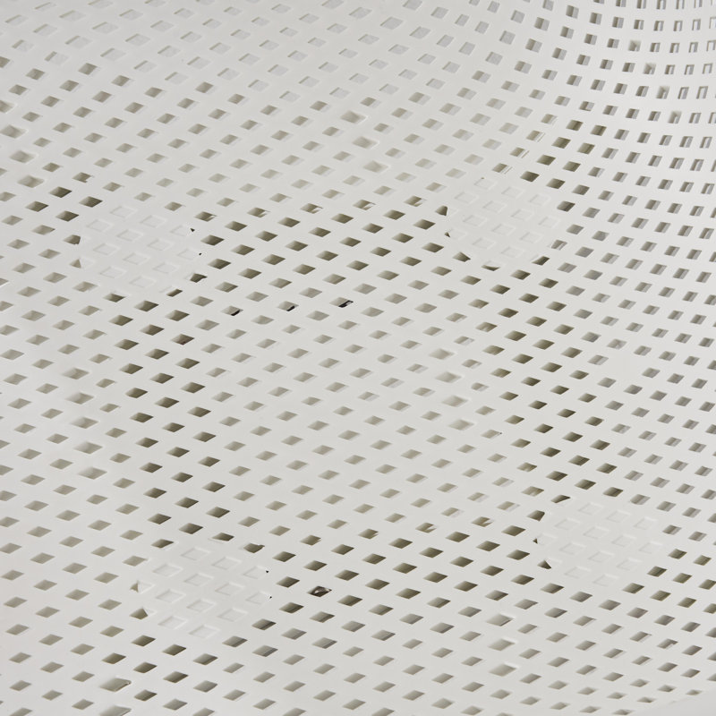 Chaise de salle à manger d'extérieur Lotus - Polypropylène blanc, structure résistante à l'eau