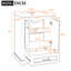 Meuble-lavabo moderne 24 po avec lavabo en céramique - armoire autoportante noire, rangement spacieux, portes à fermeture douce, style armoire à poignées argentées, poignée polyvalente, construction robuste-1137177978