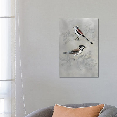 Silvered Aviary IV by Melanie Schultz - Wrapped Canvas Painting