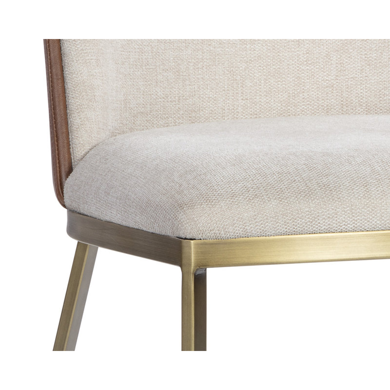 Marie Upholstered Dining Chair, Taupe