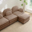 Canapé Teddy en tissu doux à 3 places, dossier incurvé et accoudoirs avec coussins lombaires incurvés, canapé modulaire à 3 places avec coussin de soutien-1884672982-1884672981