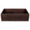 33" Hammered Copper Apron Front 30/70 Double Basin Kitchen Sink with Short 5" Divider