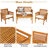 Bovina Acacia 8 - Person Patio Conversation Set with Cushions