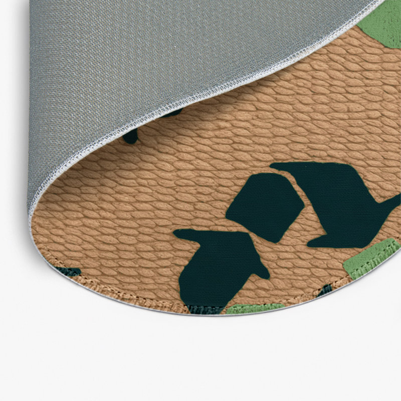 Tapis intérieur et extérieur brun Transport, Rond 5 pi