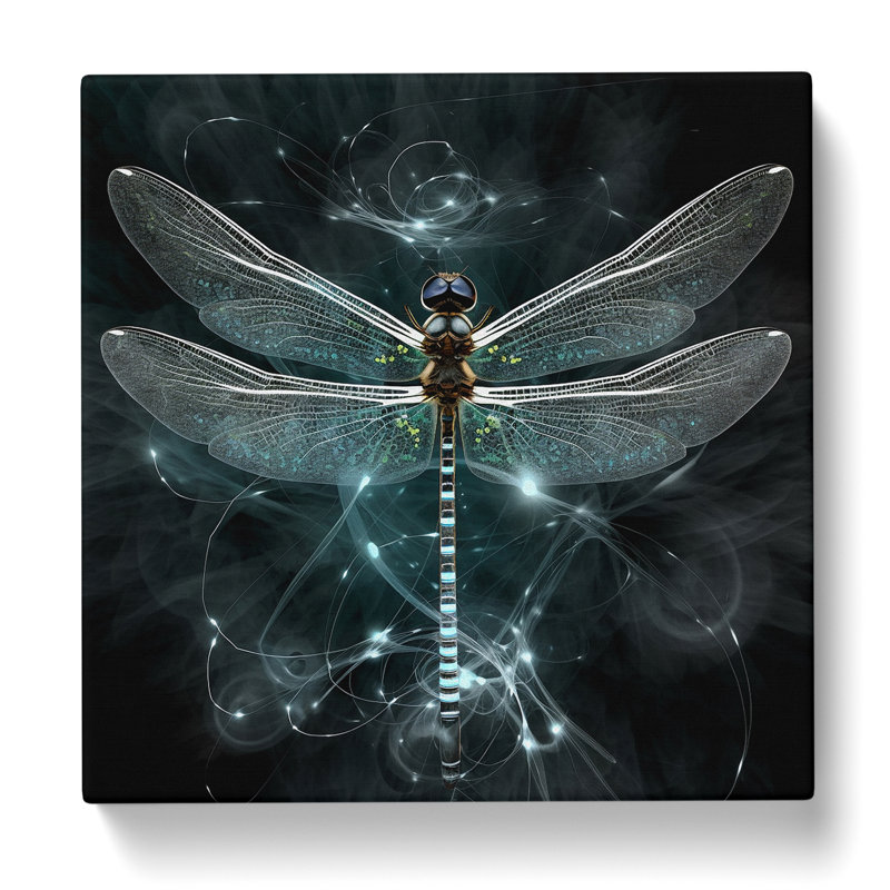 Dragonfly Digital Art - Wrapped Canvas