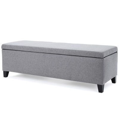 Stylish Grey Fabric With Storage - Add A Touch Of Class 16.96" Wide Accommodate Different Items