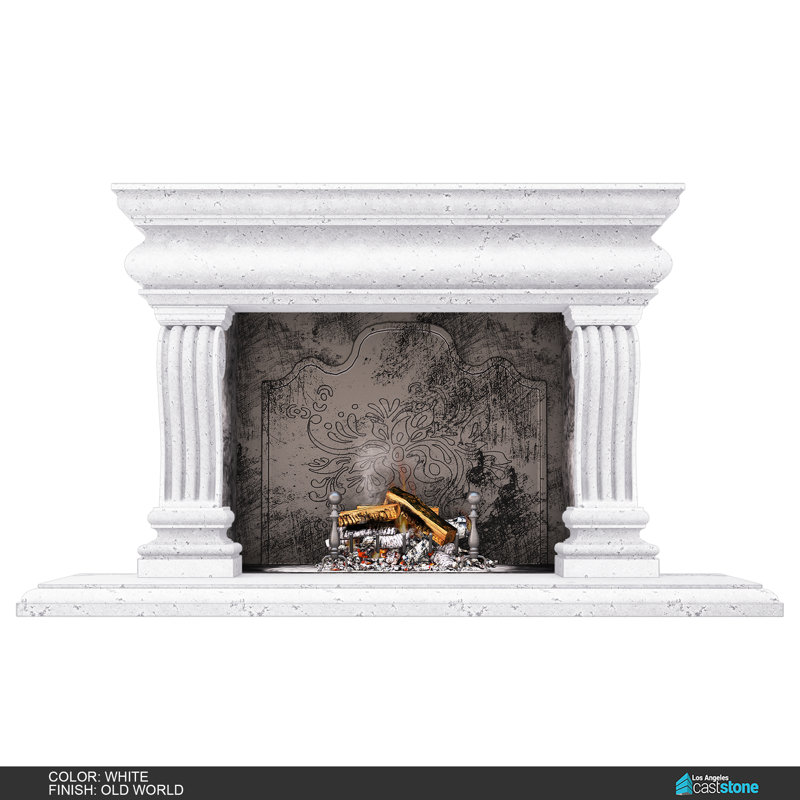 Tigran IV Fireplace Surround, Old World White