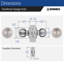 Brinks Raleigh Series Passage Transitional Ball Knob-104320821