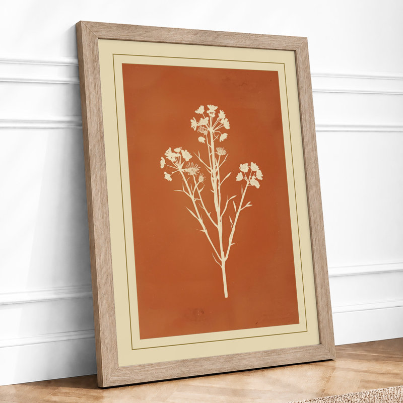 Herbarium Study Botanical - Framed Print, A2 - 59.4 x 42.0 cm, Oak